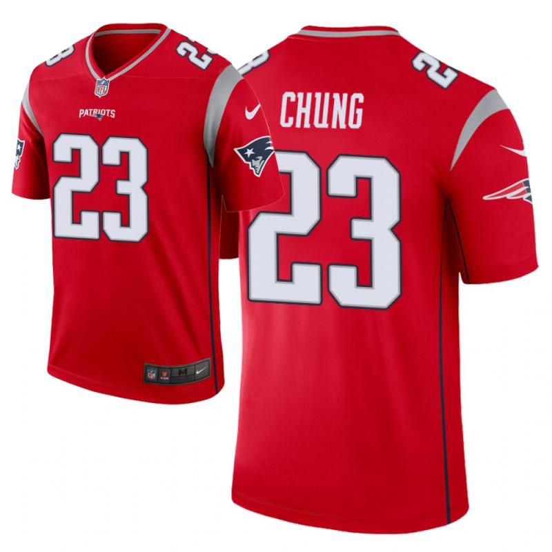 Men New England Patriots 23 Patrick Chung Nike Red Inverted Legend NFL Jersey